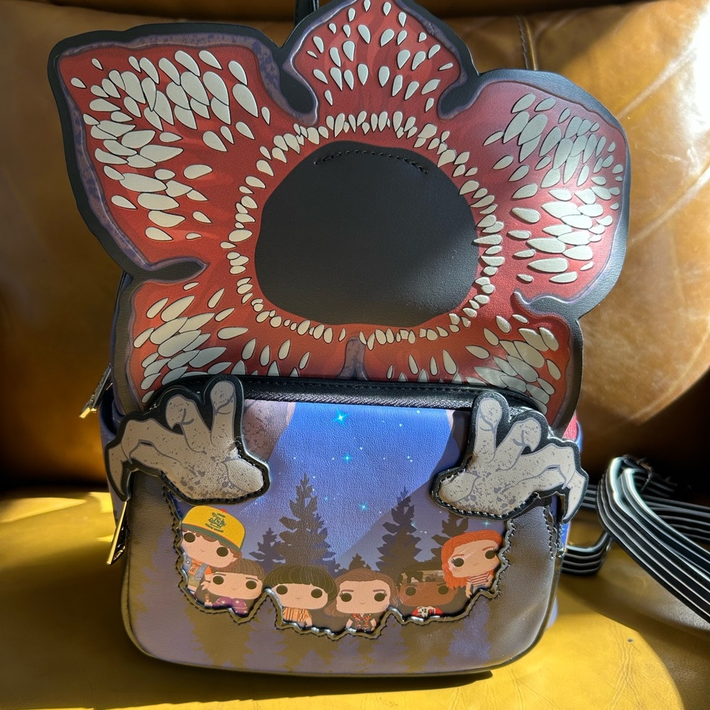 Loungefly Netflix limited edition stranger things glow in the dark backpack .